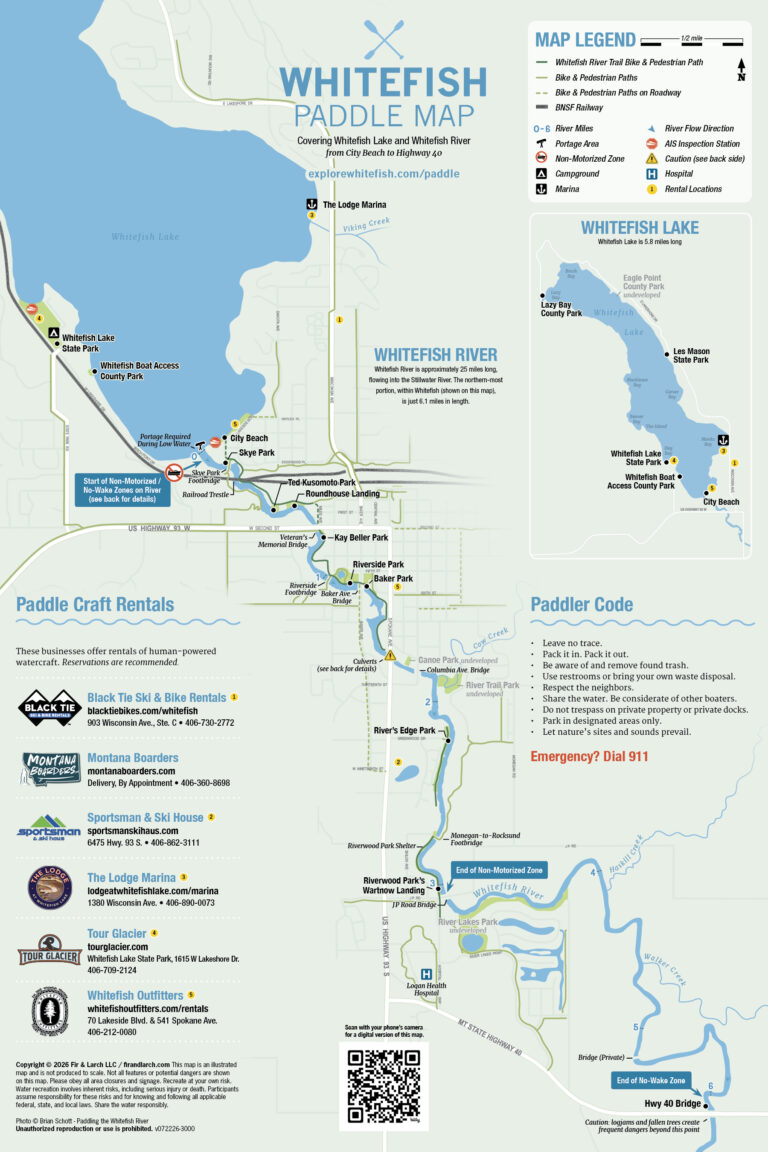 Whitefish Paddle Map image